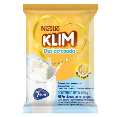 KLIM DESLACTOSADA BOLSA X  840 GR