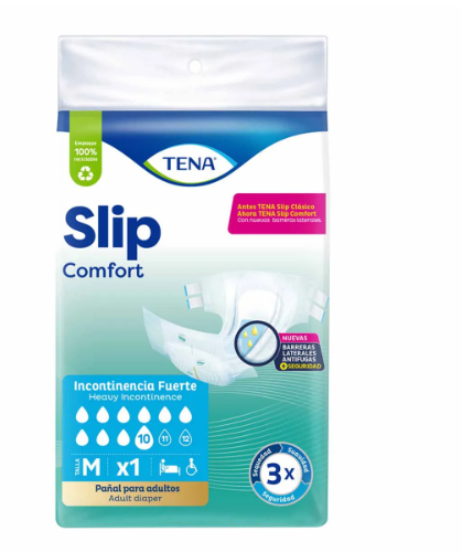 TENA SLIP COMFORT  M X 1 UNIDADES ((SLIP CLASICO))