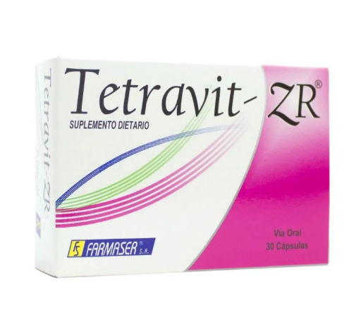 TETRAVIT ZR X 30 CAPSULAS (SUPLEMENTO DIETARIO)