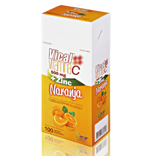 VITAMINA C+ ZINC NARANJA X 100 TABLETAS