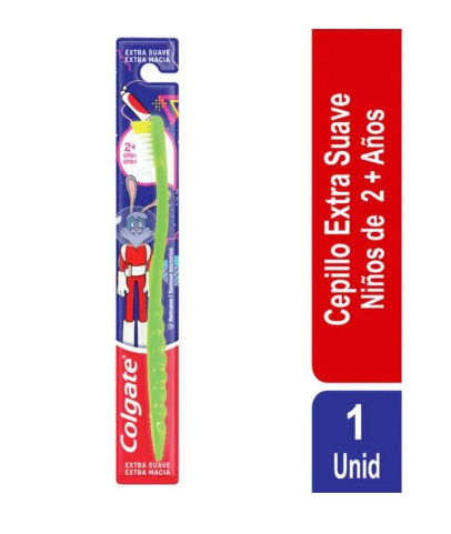 CEPILLO COLGATE 2+ EXTRA SUAVE NIÑOS X 1