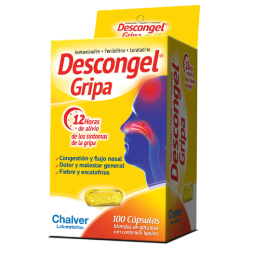 DESCONGEL GRIPA X 100 CÁPSULAS