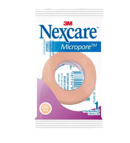 MICROPORE PIEL 1/2 X 3 Y (12MMX3MM)