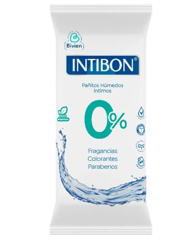PAÑITOS HUMEDOS INTIMOS INTIBON  X 42 UNIDADES