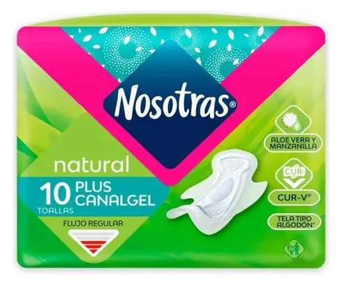 NOSOTRAS PLUS CANALGEL X 10UNIDADES(* NATURAL