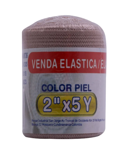 VENDA ELASTICA  COLOR PIEL 2 X 5 YDAS