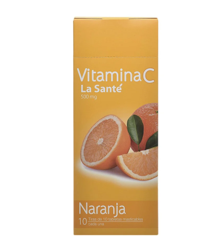 VITAMINA C NARANJA X 100 TABLETAS