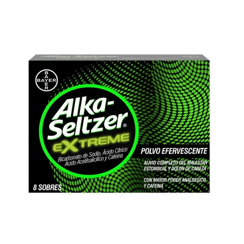 ALKA SELTZER EXTREME X 8 SOBRES