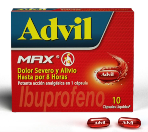ADVIL MAX  X  10 CAPSULAS LIQUIDAS