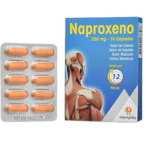 NAPROXENO 250 MG X 10 CAPSULAS