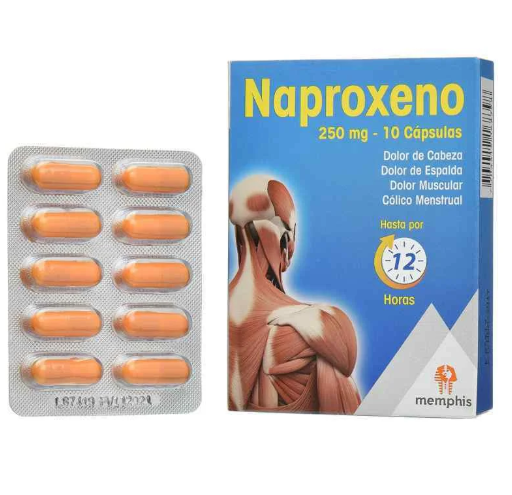 NAPROXENO 250 MG X 10 CAPSULAS