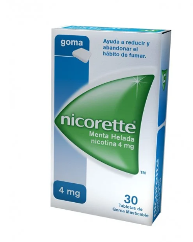 NICORETTE 4 MG MENTA HELADA  X 30 TABLETAS  (NICOTINA)