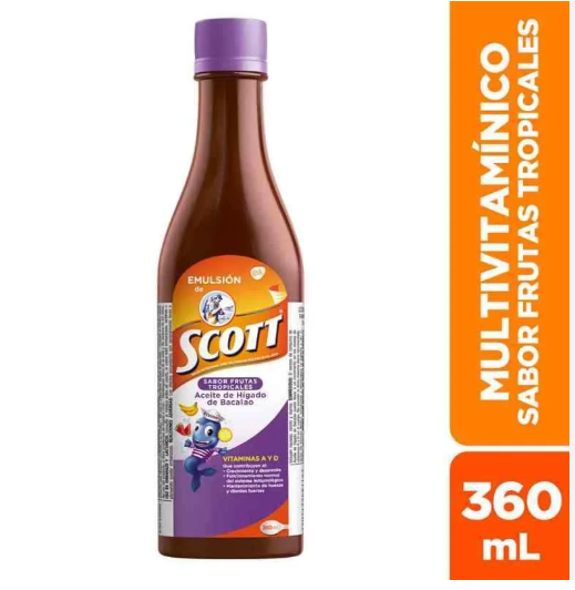 EMULSION SCOTT X 360 ML TROPICAL
