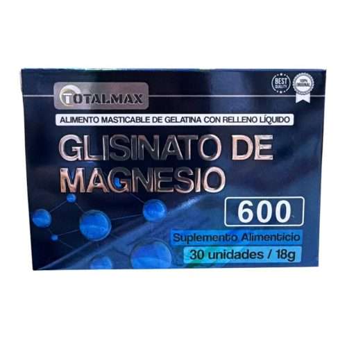 GLICINATO DE MAGNESIO TOTAL MAX 600 X 30 UNIDADES
