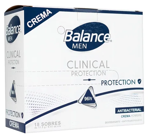 BALANCE CLINICAL MEN CREMA X 18 SOBRES