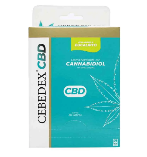 CEBEDEX CREMA HIDRATANTE (EUCALIPTO Y CANABIS) X 30 SOBRES