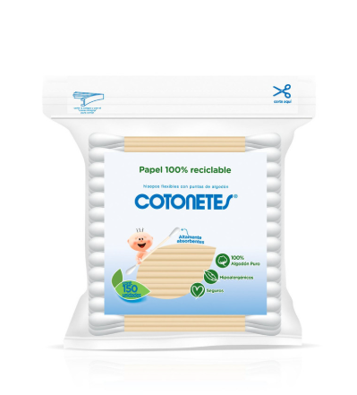 COTONETES FLEXIBLES BOLSA 150 UNIDADES