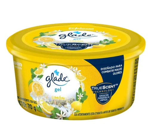 AMBIENTADOR GLADE GEL LIMON X 70 GR