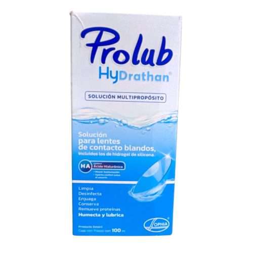 PROLUB HYDRATHAN SOLUCION LENTES BLANDOS X 100 ML