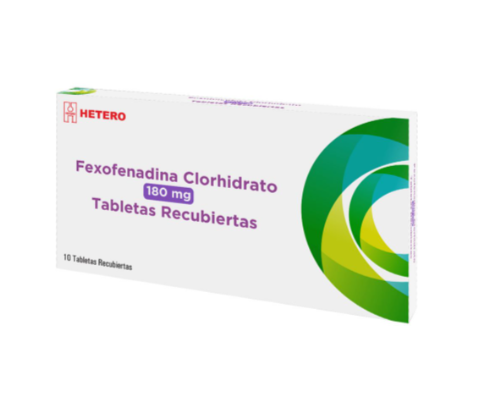 FEXOFENADINA CLORHIDRATO 180 MG X 10 TABLETAS