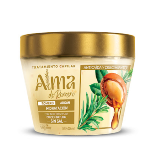ALMA ROMERO TRATAMIENTO ARGAN HIDRATACIÓN POTE X 400 ML