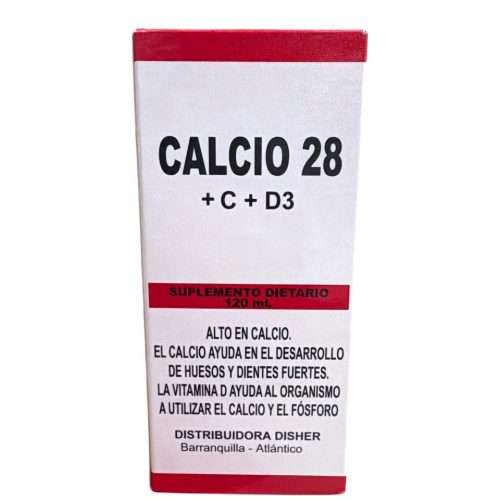 CALCIO 28 C + D3 SUPLEMENTO DIETARIO X 120 ML