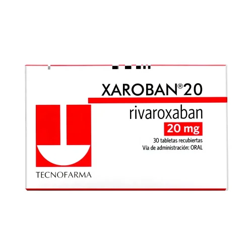 XAROBAN 20 MG (RIVAROXABAN) X 30 TABLETAS RECUBIERTAS