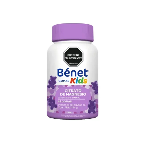 BENET CITRATO DE MAGNESIO KIDS GOMAS MORA X 48
