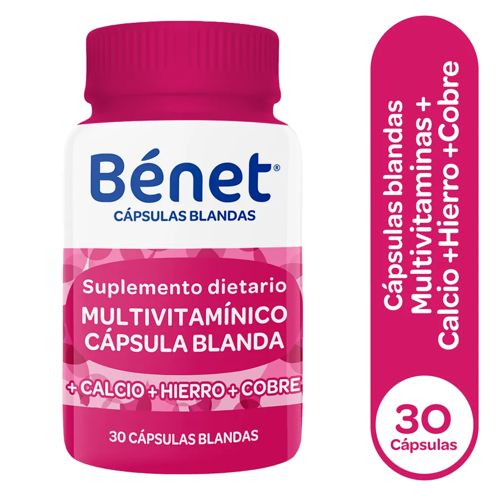BENET MULTIVITAMINICO X 30 CÁPSULAS BLANDAS