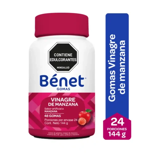 BENET GOMAS VINAGRE DE MANZANA X 48 UNIDADES