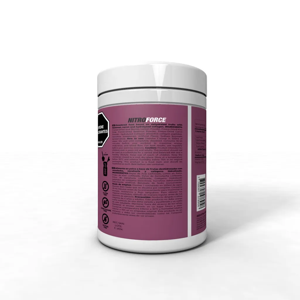 NITROFORCE IBSPORTS WORKOUT EN POLVO X 400 G - Image 3